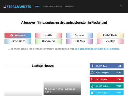 Streamwijzer - De vergelijker van streamingdiensten in Nederland