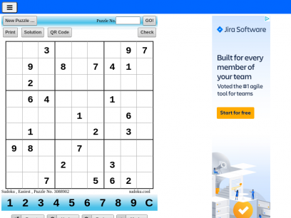 Web Sudoku - Free Cool Sudoku Puzzles to Play Online
