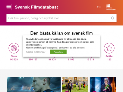 Svensk Filmdatabas – den bästa källan om svensk film