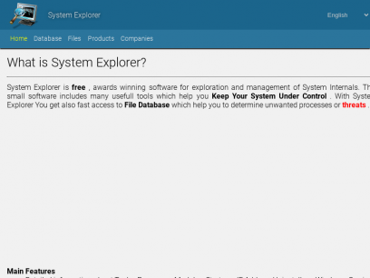 System Explorer - Keep Your System Under Control