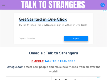 Strangers online to to sites talk Tohla: Talk