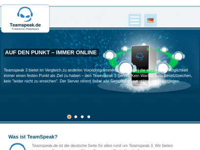 TeamSpeak: TS-Server und aktuelle TS-Downloads bei Teamspeak.de