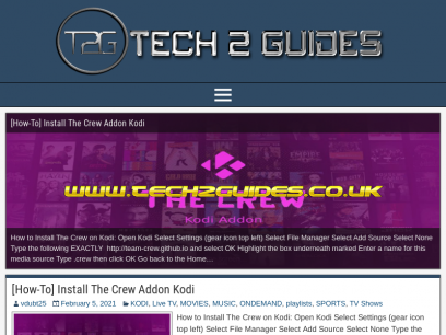 tech2guides.co.uk - Guides and help for everything Kodi, Android, Enigma, Enigma2, VPN, Routers, Windows, Tips &amp; Tricks and so much more...