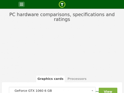 Compare processors and graphics cards in details