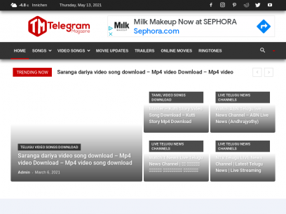 Telegrammagazine | Telugu Naa Songs Download | Hindi Naa Songs Download | Latest Video Songs Download