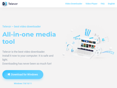 Best media player and video downloader | Televzr