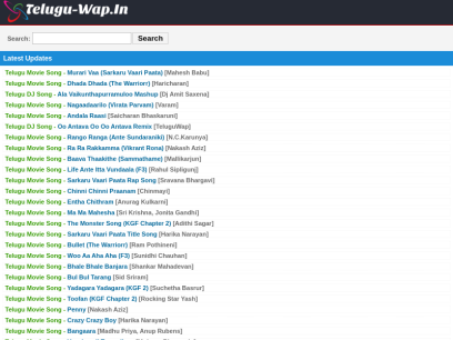 Teluguwap :: New Telugu Mp3 Songs Download Teluguwap net