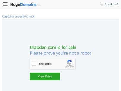 thapden.com is for sale | HugeDomains