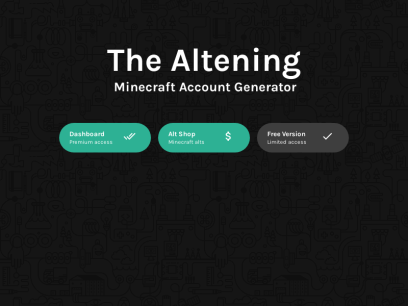 Minecraft Account Generator - TheAltening