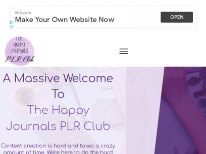 Welcome To The Happy Journals PLR Club &#124; THJ PLR