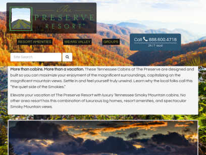 The Preserve Resort &#8211; Smoky Mountain Cabins