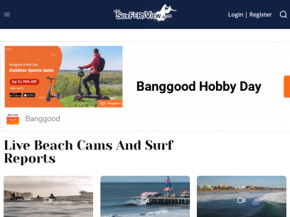 Live Beach Cams and Surf Reports - The Surfers View