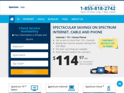 Spectrum Special Offers on Internet, Cable &amp; Phone Services
