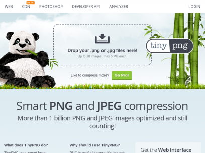 TinyPNG – Compress PNG images while preserving transparency
