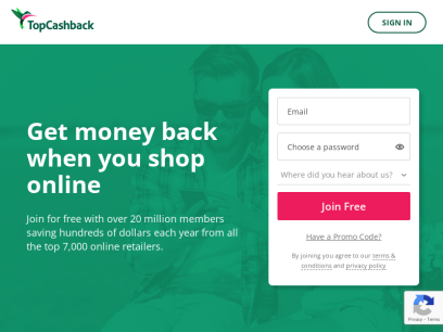
Rebates, Coupons and Cashback savings - TopCashback offical site
