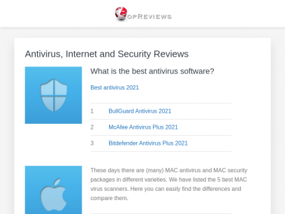 TopReviews | Antivirus, Internet and Security Reviews