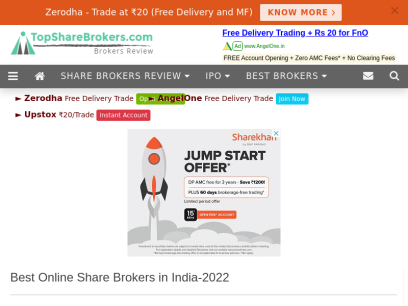 Best Online Share Brokers in India-2021