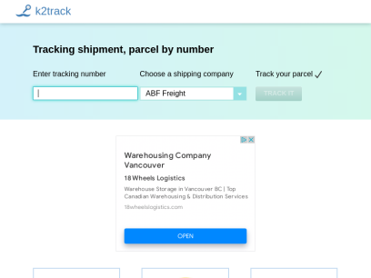 International Package Tracking Service Online: track your package with tracking number | k2track - upd