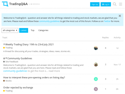 Trading Q&amp;A by Zerodha - All your queries on trading and markets answered