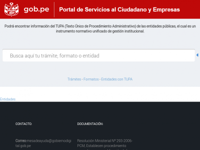 Portal de Servicios al Ciudadano y Empresas - PSCE