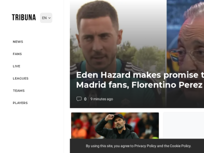 Football: News, Teams, Scores, Stats, Results, Tables. Soccer &amp; Latest football news – Tribuna.com