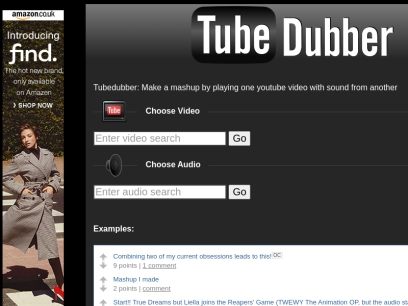 Tubedubber Youtube Dubber | Dub the soundtrack on Youtube videos | Video doubler mute audio and swap in music to make mashups
