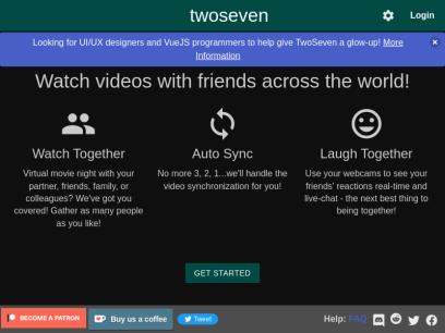 twoseven | Watch videos together online