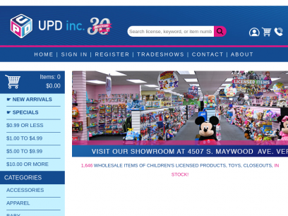UPD, Inc: Wholesale Children's Licensed Products and Toys