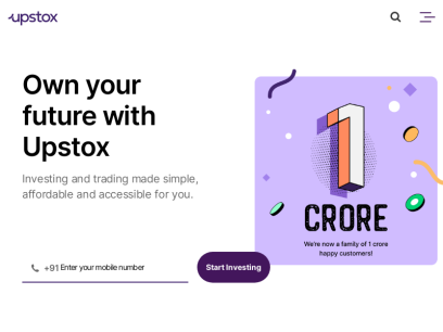 Upstox - Online Share/Stock Trading, Options Trading, Discount Brokers in India