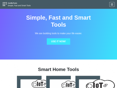 Simple, Fast and Smart Tools - UseMyTools.NET