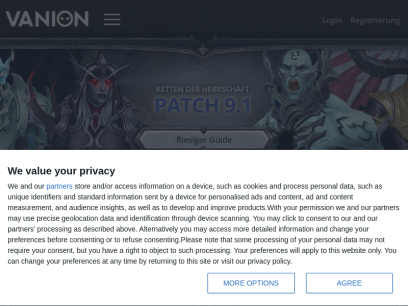 Vanion.eu - Deine Fanseite für World of Warcraft: Shadowlands