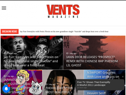 Vents Magazine - Home Page