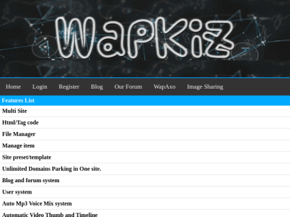 Wap builder Create Your Own Site - WapKiz.com