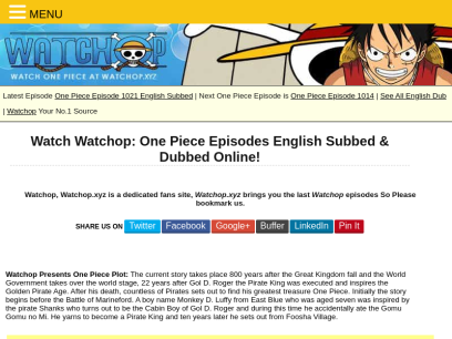 Watch One piece Episodes Online Subbed and dubbed Here