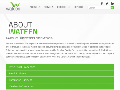 Home | Wateen Telecom Limited