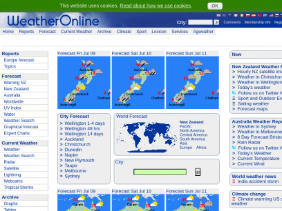 Weather Online - current weather and forecast Worldwide