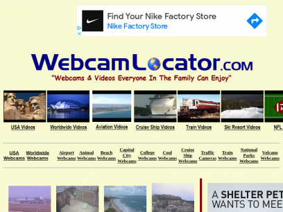 Worldwide and United States Webcam Locator - Worldwide Webcams - United States Webcams