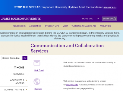 James Madison University - Communication and Collaboration Services