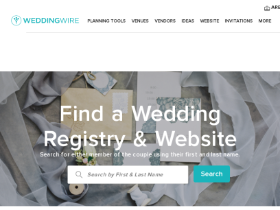 Wedding Registry Finder &amp; Wedding Website Search