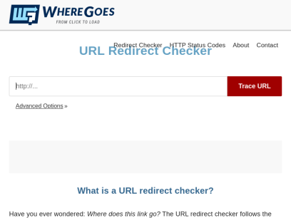 URL Redirect Checker | WhereGoes