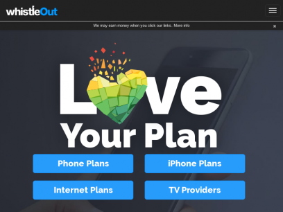 Compare Cell Phone Plans, Internet Plans, Tablet Plans &amp; TV Packages | WhistleOut