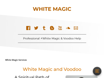 White Magic ⚡ professional magic, voodoo, spells &amp; rituals ✓