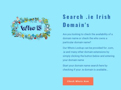 Whois Lookup: Irish domain names registration details