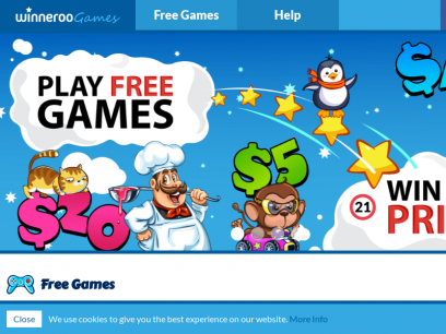 Play Free Games - Win Real Prizes - Winneroo