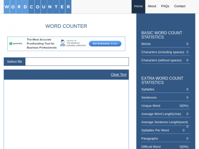 Word counter | Character, Letter &amp; Syllable count online Tool