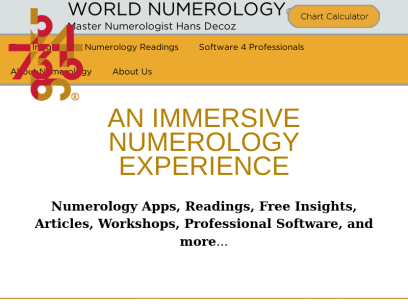Free Numerology Reading | worldnumerology.com