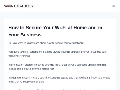 How to Secure Your Wi-Fi at Home and in Your Business