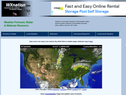 WXnation: Weather Forecast, Radar, and Live Webcam Resource