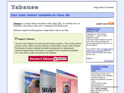 Yabause - Sega Saturn Emulator