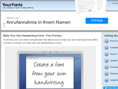 Font Generator - Make Your Own Handwriting Font With Your Fonts